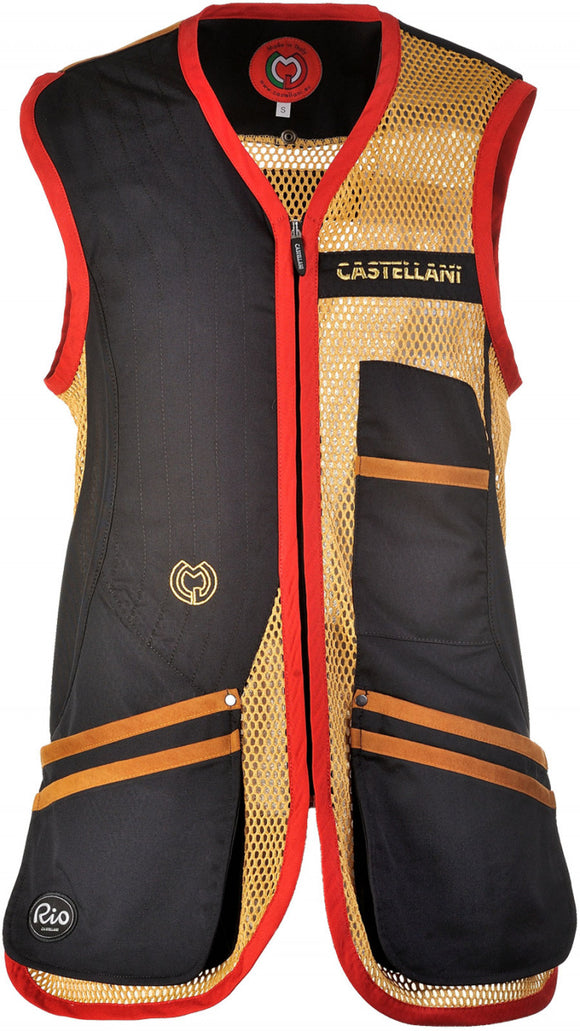 Castellani Sport Rio Vest 162 Gold/Black/Black