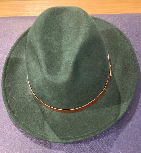 F & F Fedora-Forest Green-Large